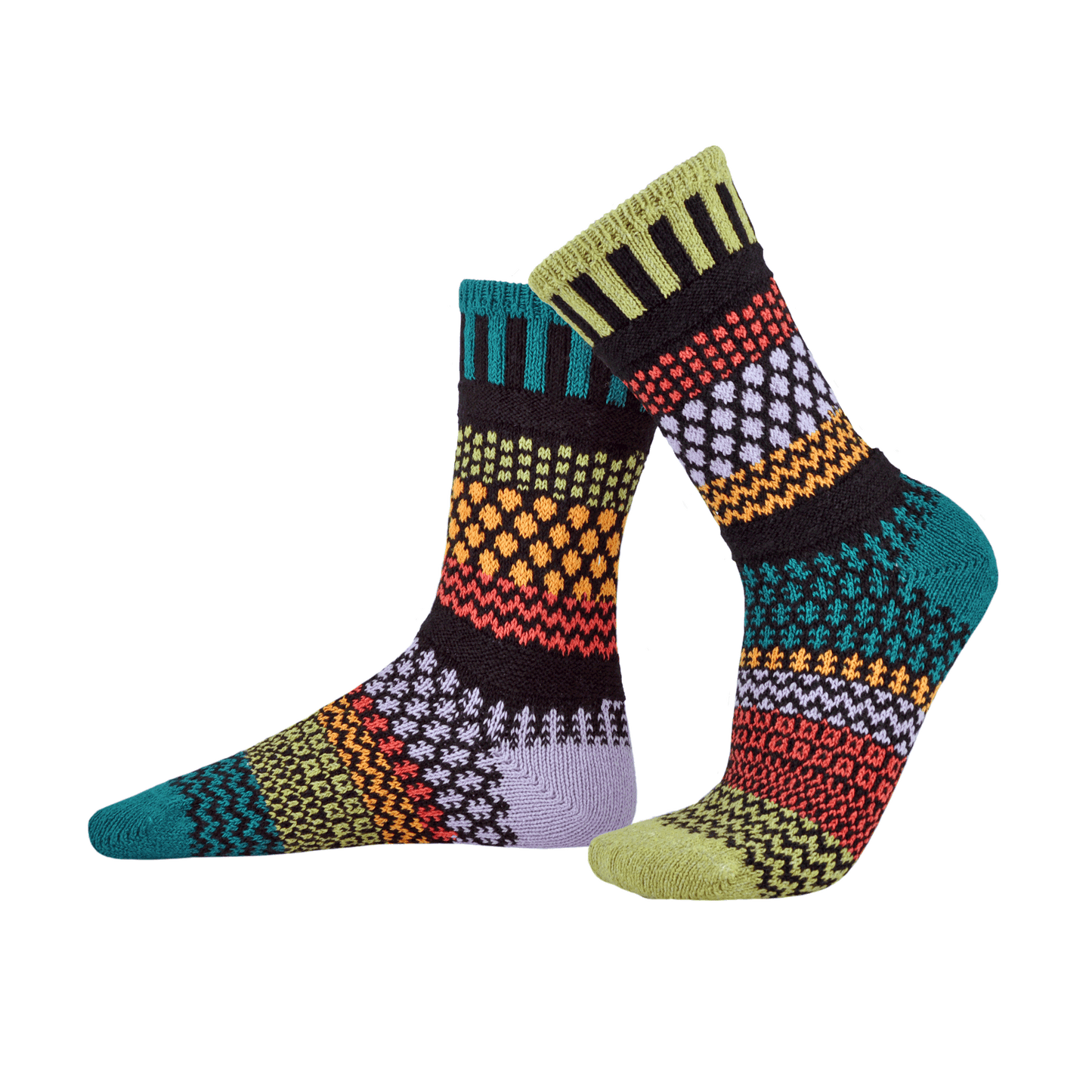 Solmate Socks - Artichoke Crew Socks | Eco-Friendly & Made In The USA: Small (Women 6 - 8 / Men 5 - 7)