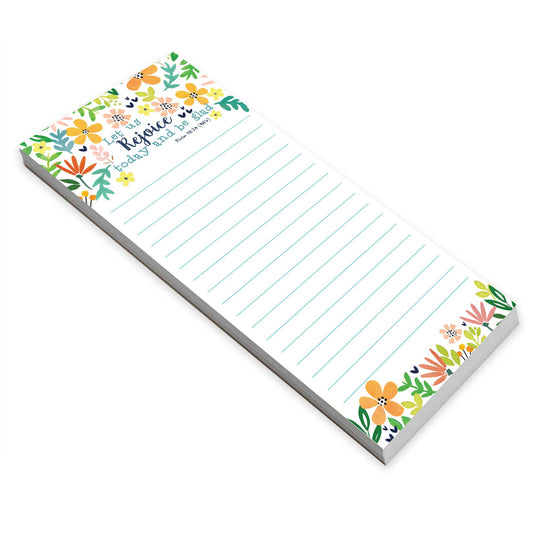 GINA B DESIGNS - List Pad - Rejoice Flowers