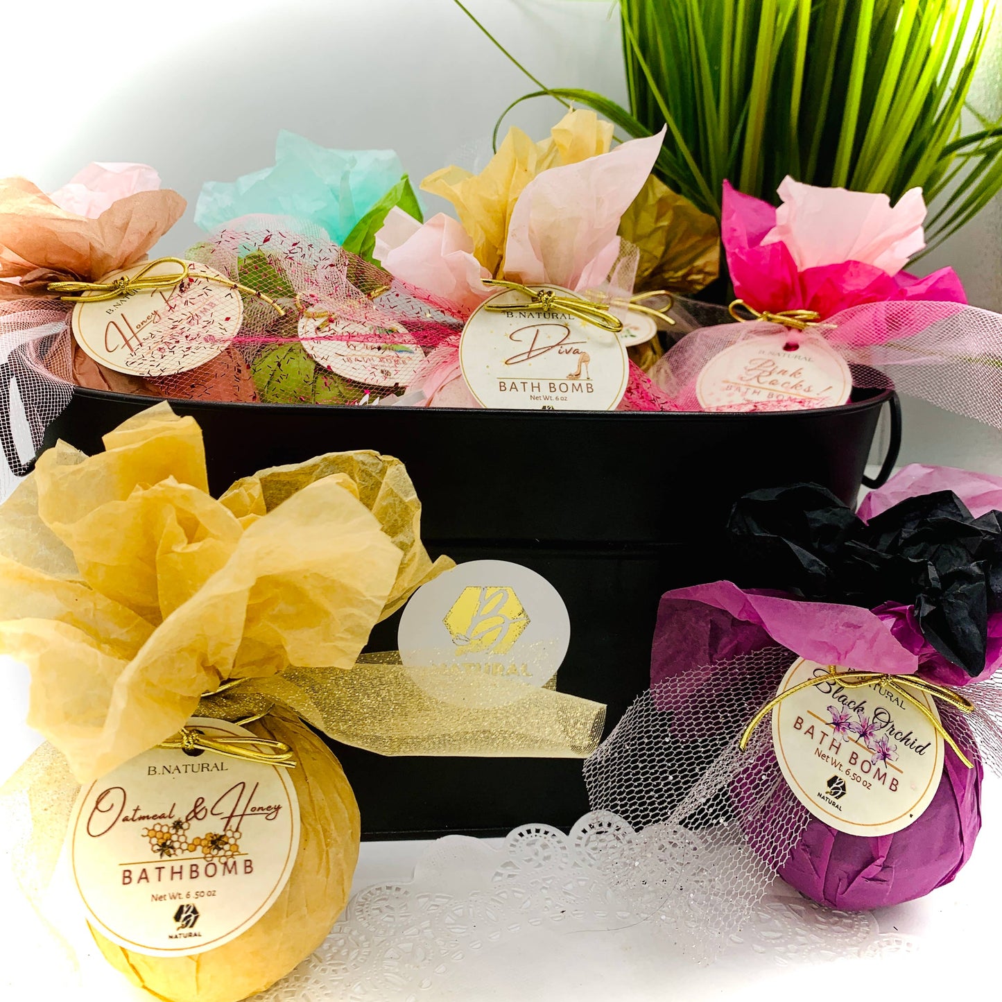 B.NATURAL - Bath Bomb | Honey Rose