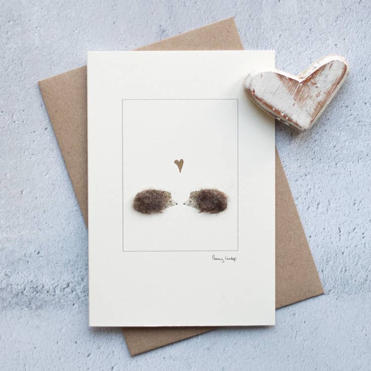 Papersheep UK - Hedgehogs in Love Card | Anniversary Card | Wedding Card