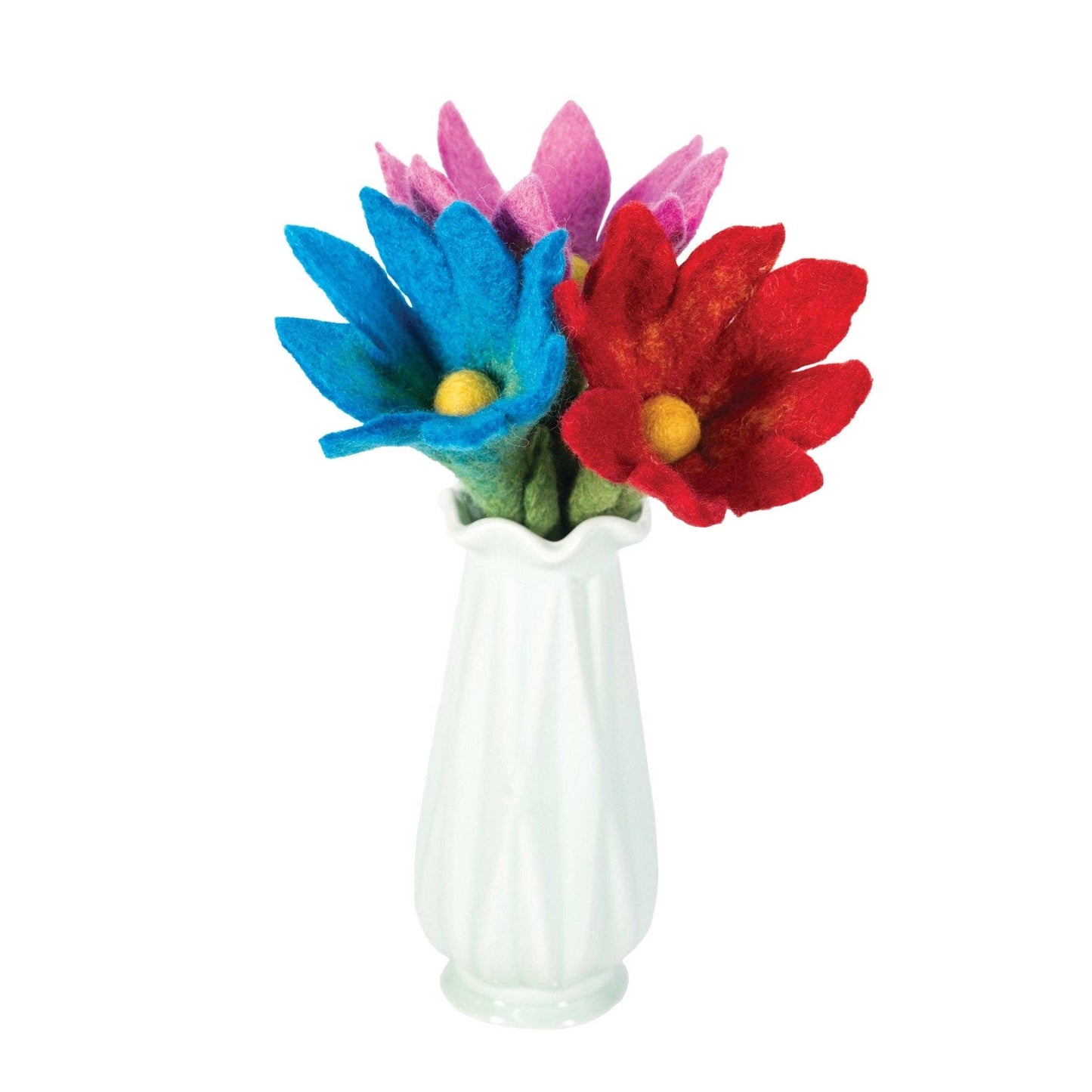 BNB Crafts Inc. - Small Sharp Design Colorful Stick Flower: Orange