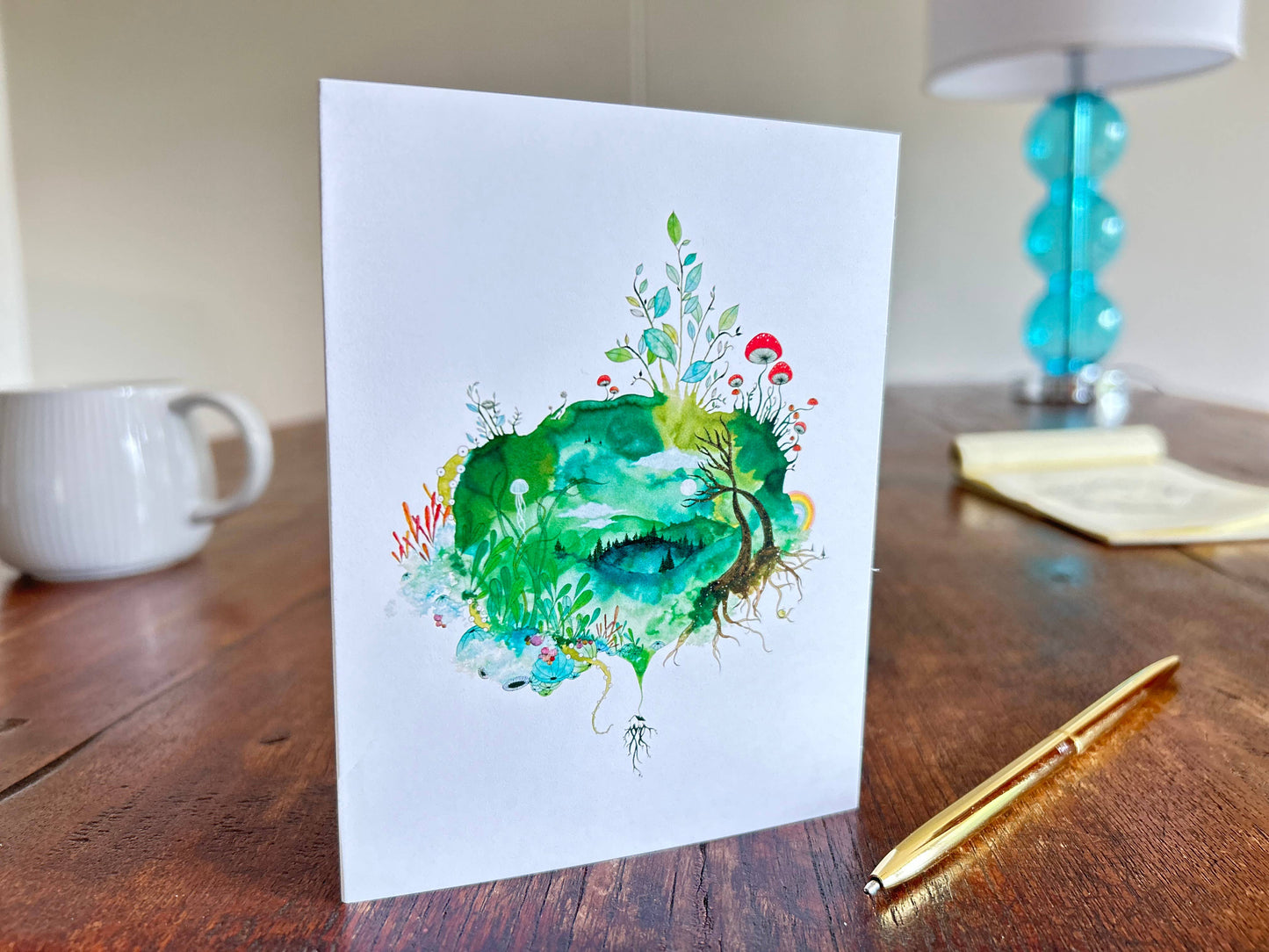 Melissa Moss Art - The World Awaits - Greeting Card