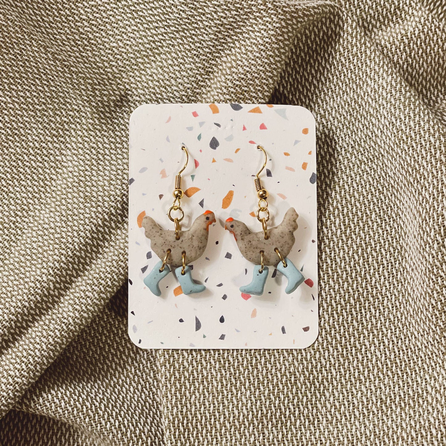 Sydni Carlson Art - Assorted Pack: Chickens with Boots Earrings