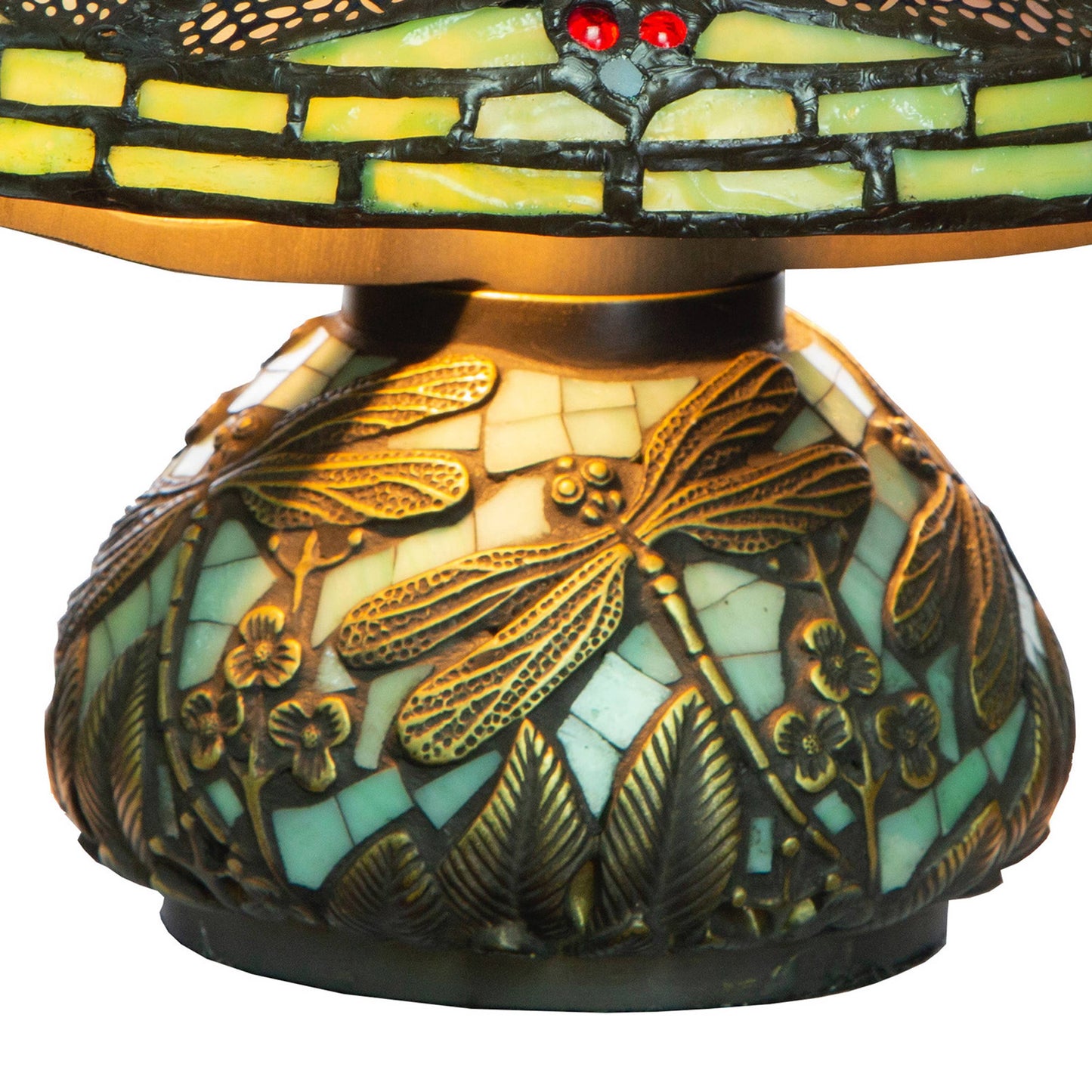 River of Goods - 10.5"H Joyce Green Dragonfly Accent Lamp