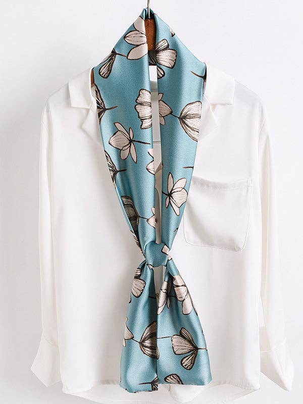 UZ Wholesale Store - Floral Printed Sun Protection Shawl&Scarf: BLUE GREEN / One_size