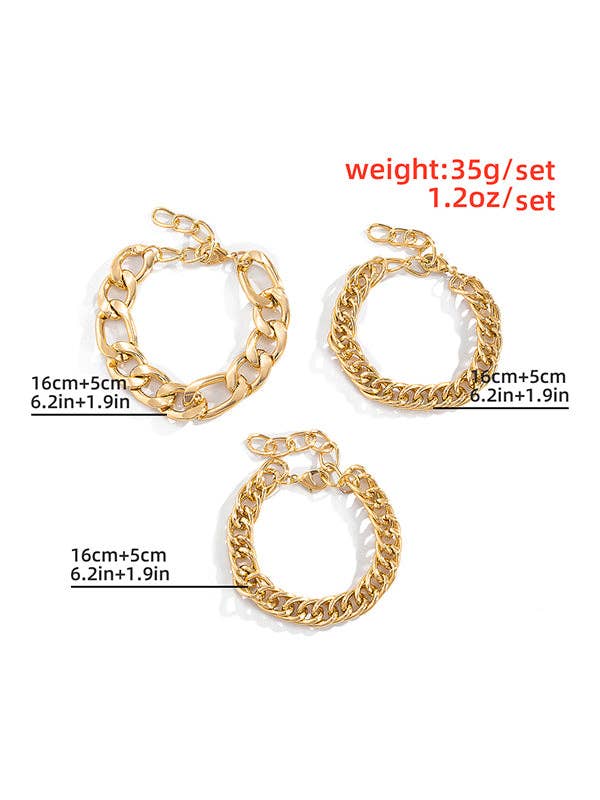 Elanora - Original Creation Chains Hollow Bracelet Accessories: GOLD / One_size