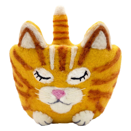 dZi Handmade - Tabby Felt Pot