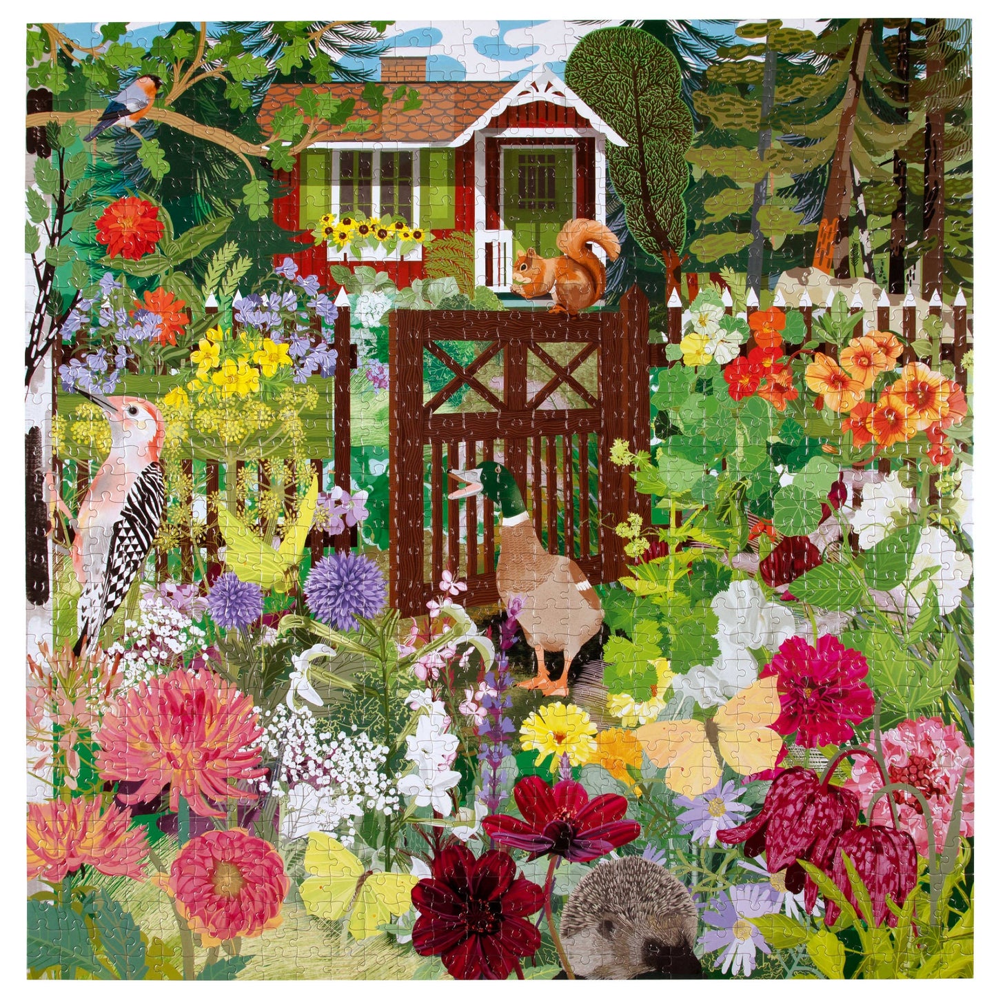 eeBoo - Scandinavian Garden 1000 Piece Square Puzzle