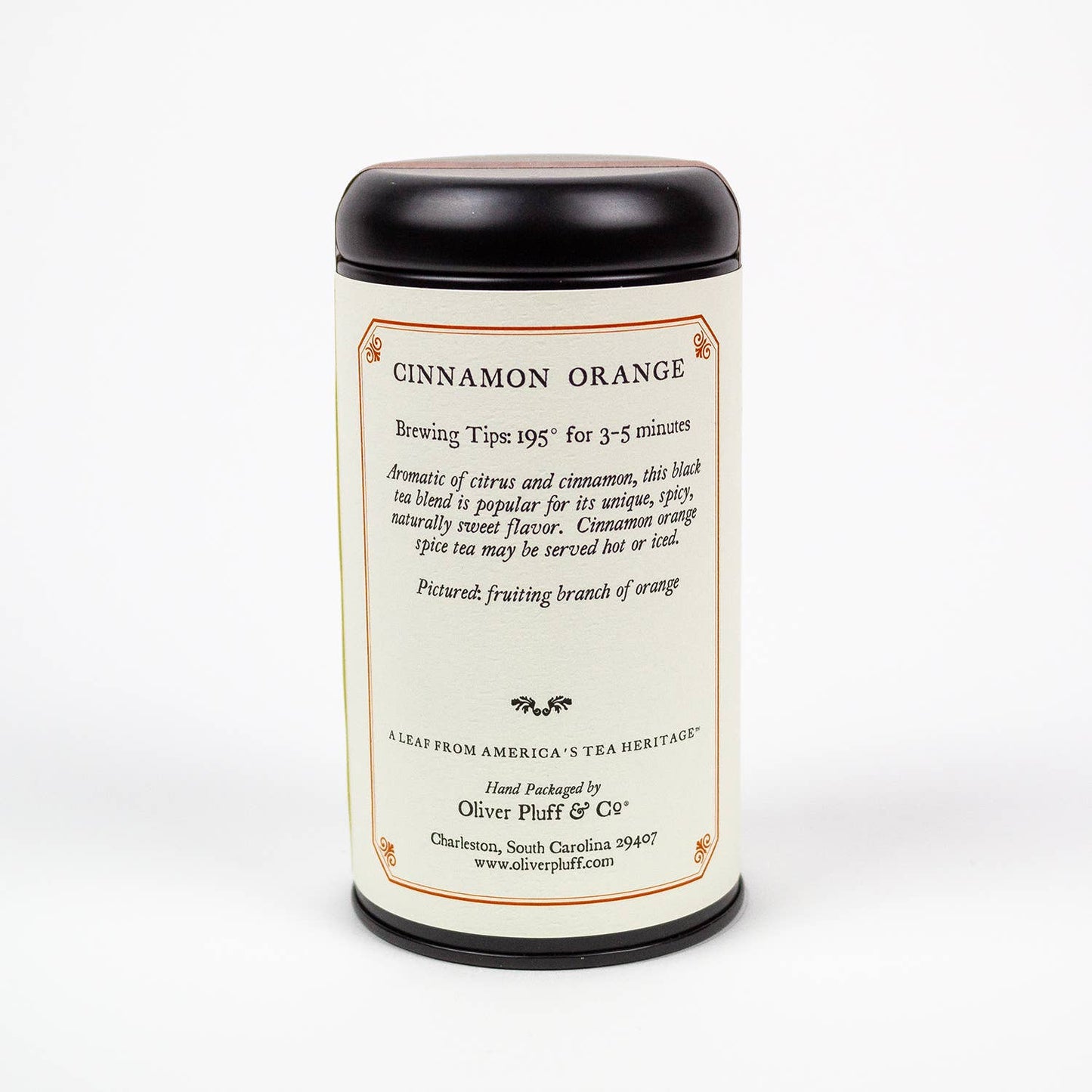 Oliver Pluff & Company - Cinnamon Orange Spice - 20 Teabags in Signature Tea Tin