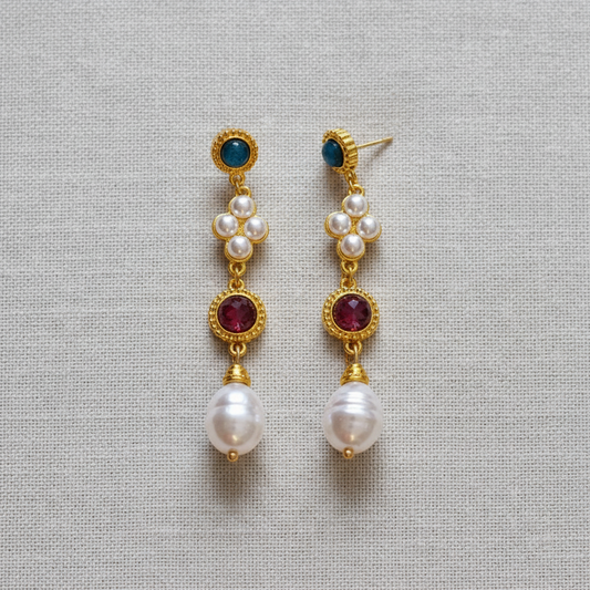 camilla dovey - Vintage Inspired Pearl Collarbone Necklace