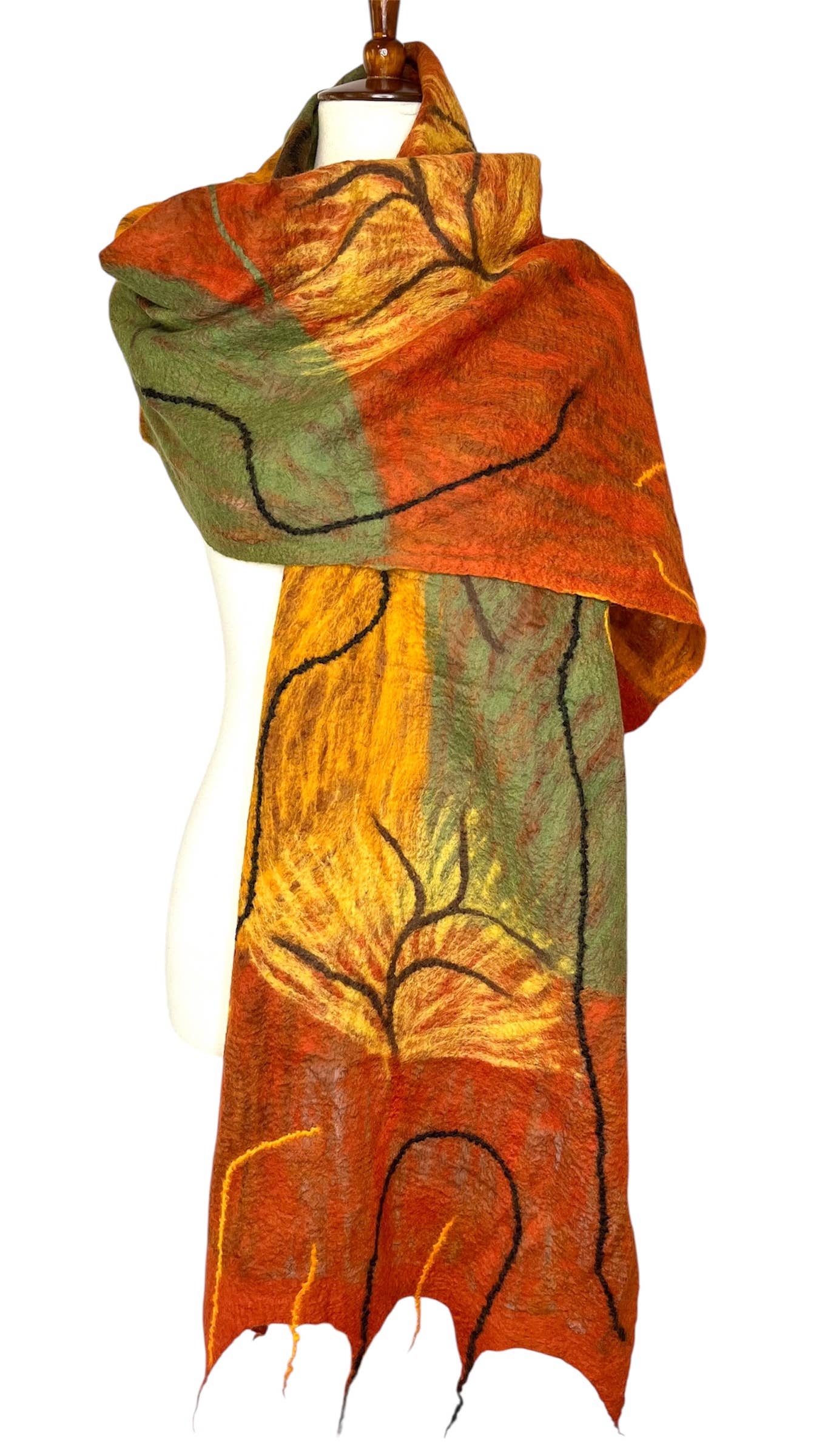Pomegranate Moon - Autumn Scarf