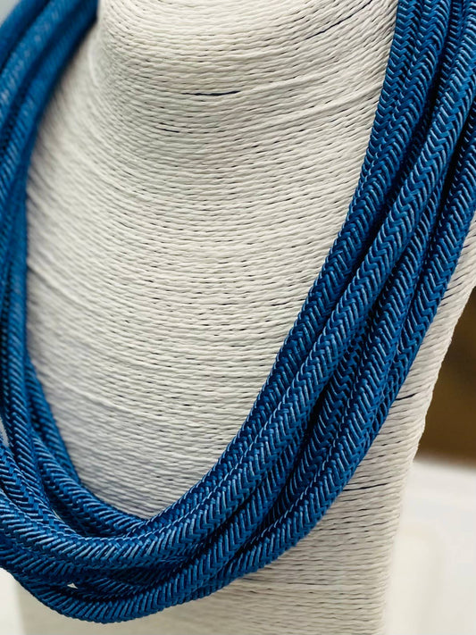 TWO FORTY TWO - "Original" Slub 8-Strand Necklace (cobalt)