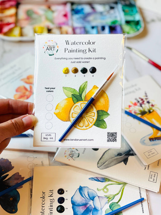Landa Ruen Art - Lemons Watercolor Kit