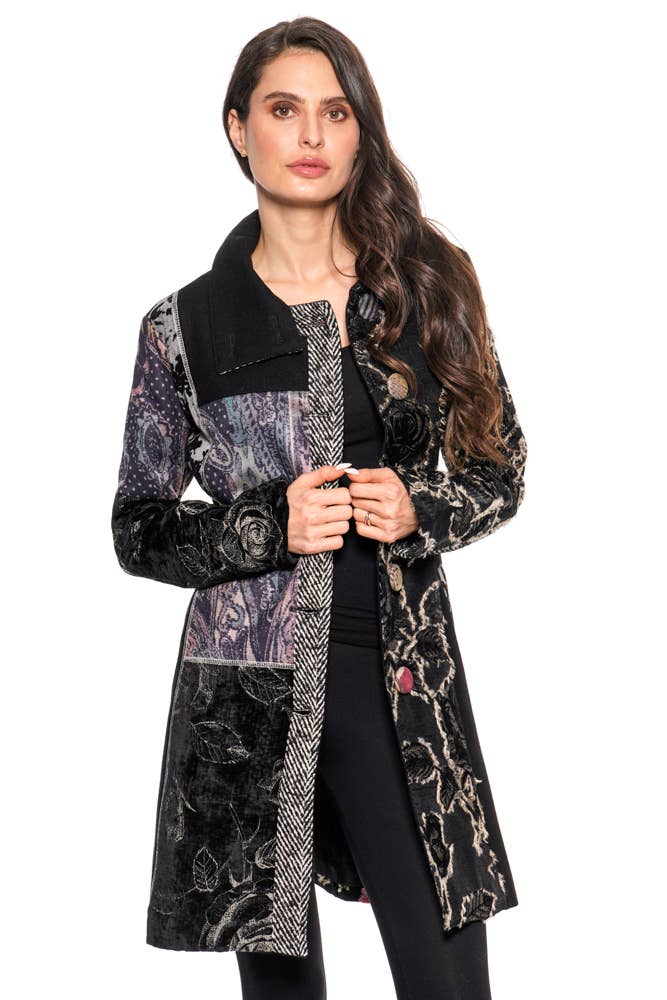 Adore - BS2546  Mix Media Jacket : XL