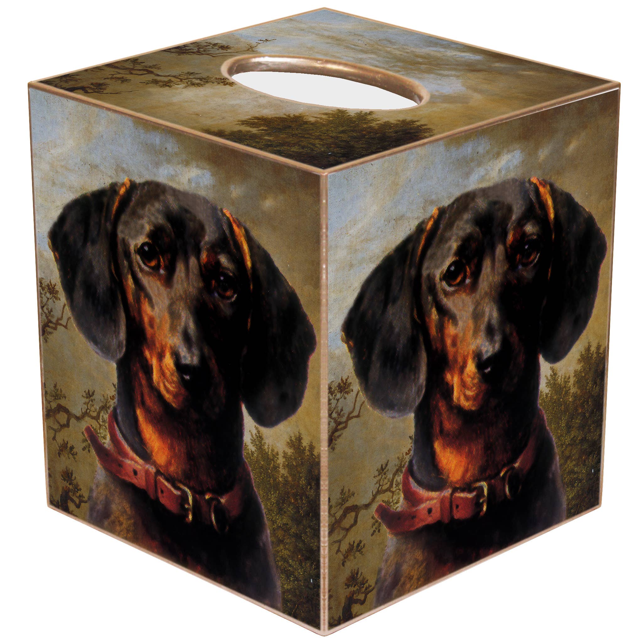 Marye-Kelley Dachshund Tissue Box