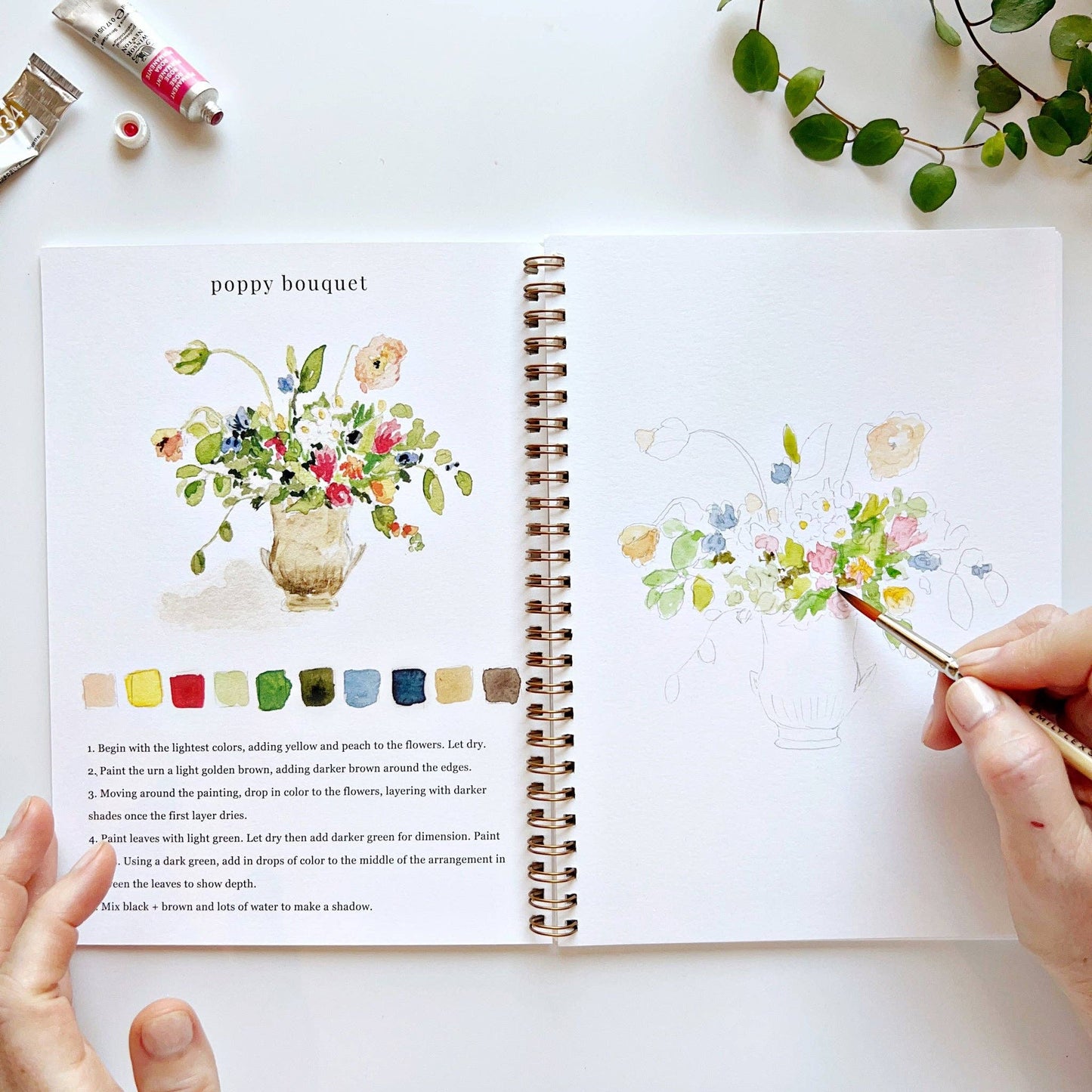 emily lex studio - Bouquets watercolor workbook presale