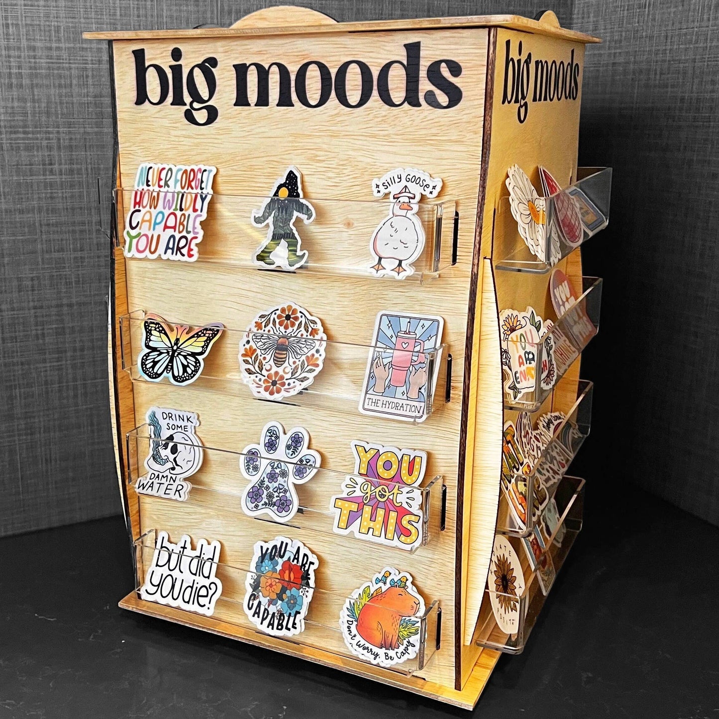 Big Moods - 48 Count Spinner Sticker Stand Display