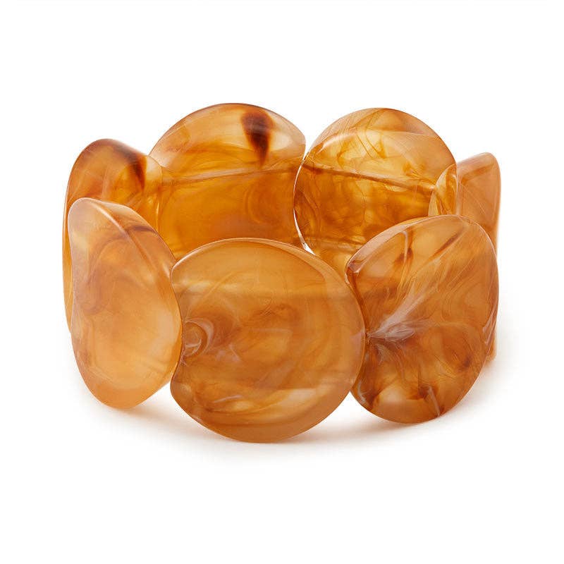 Dipped Shop - Trendy Irregular Texture Acrylic Bangle Bracelet DP25E767: C5