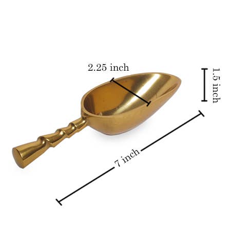 India Handicrafts Inc - Gold Small Ice Scoop
