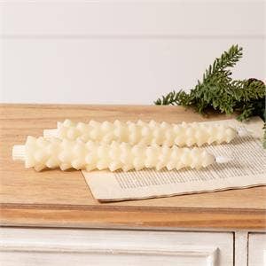 Audrey's Home & Gift - Led Candle - Ivory Christmas Tree Taper (Pk/02)