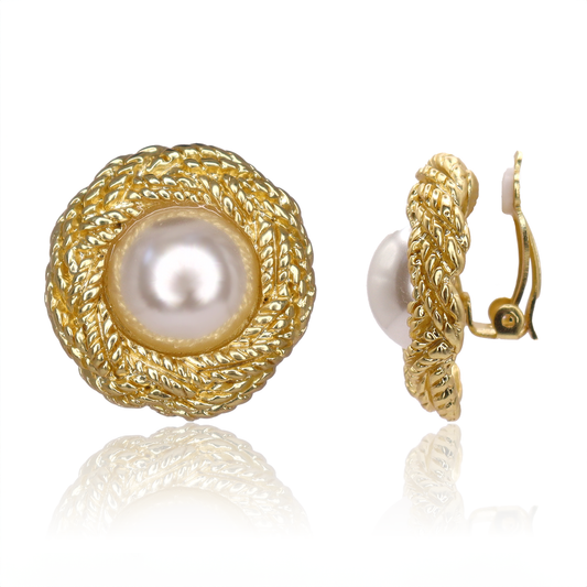KARINE SULTAN - Madame Clip-on Earrings - Winter Jewelry