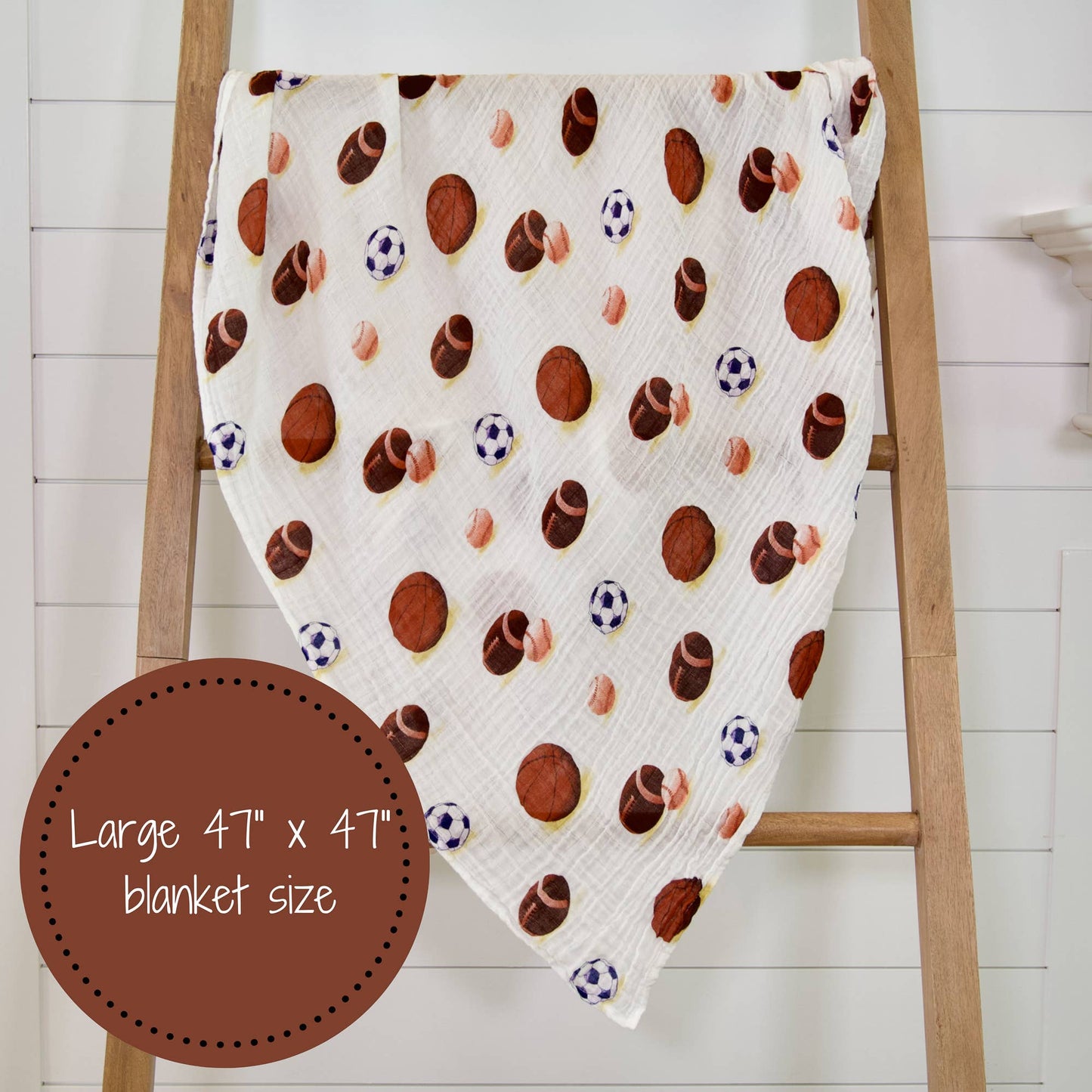 LollyBanks - Go Sports! Baby Swaddle Blanket