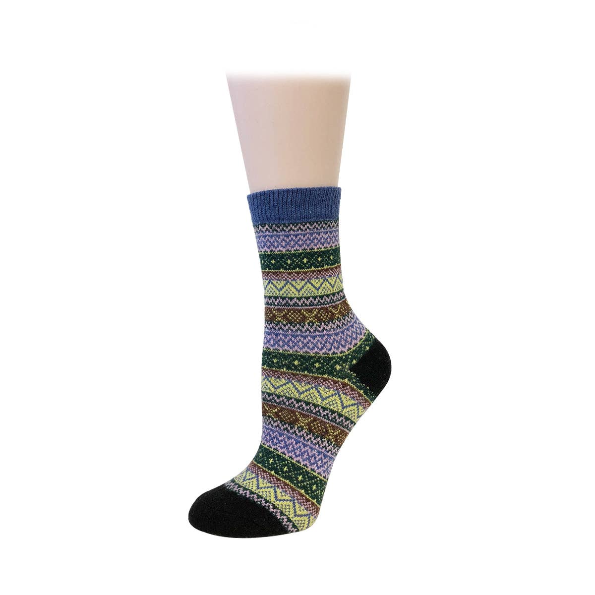 Wrapables.com - Wrapables Women's Thick Winter Warm Wool Socks (Set of 5): Boho