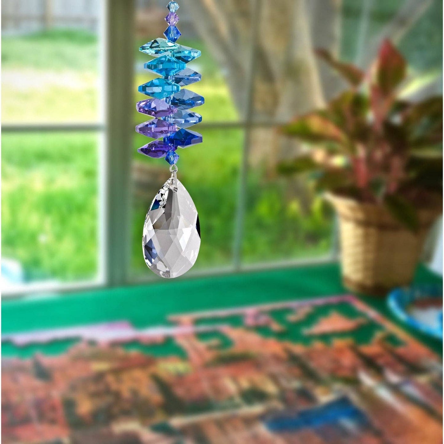 Woodstock Chimes - Crystal Moonlight Cascade™ - Almond