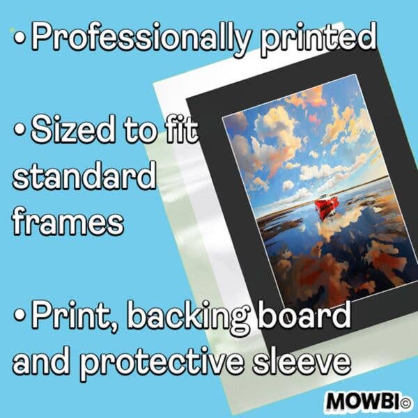 Mowbi - Wizards' Toast - Cat and Kitten Wall Art Prints -  8"x10" Artwork for 11"x14" Frame