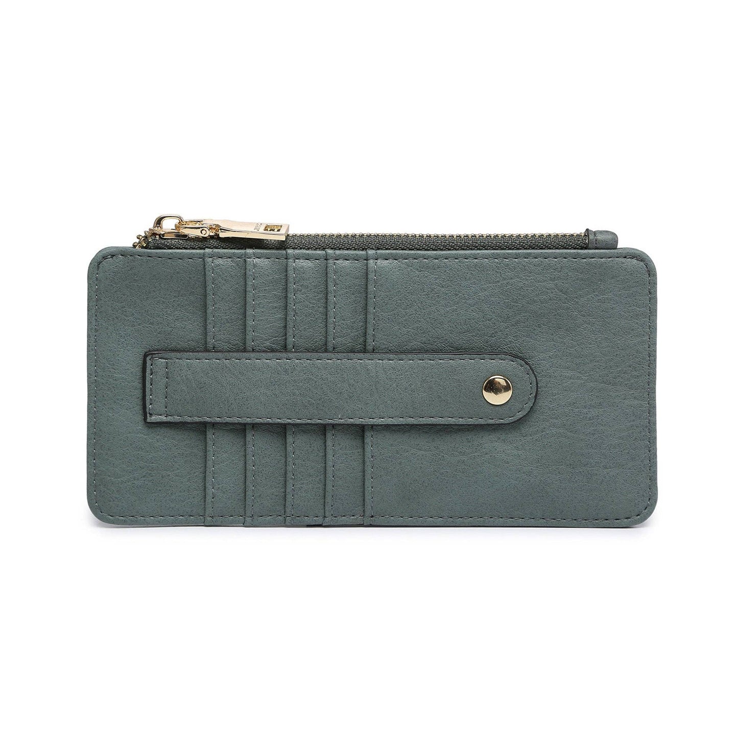 MiMi Wholesale - WL1889 Saige Slim Card Holder Wallet: Kelly Green