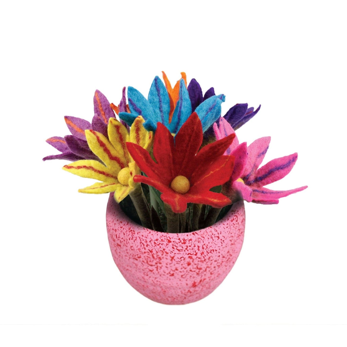 BNB Crafts Inc. - Small Sharp Design Colorful Stick Flower: Turquoise