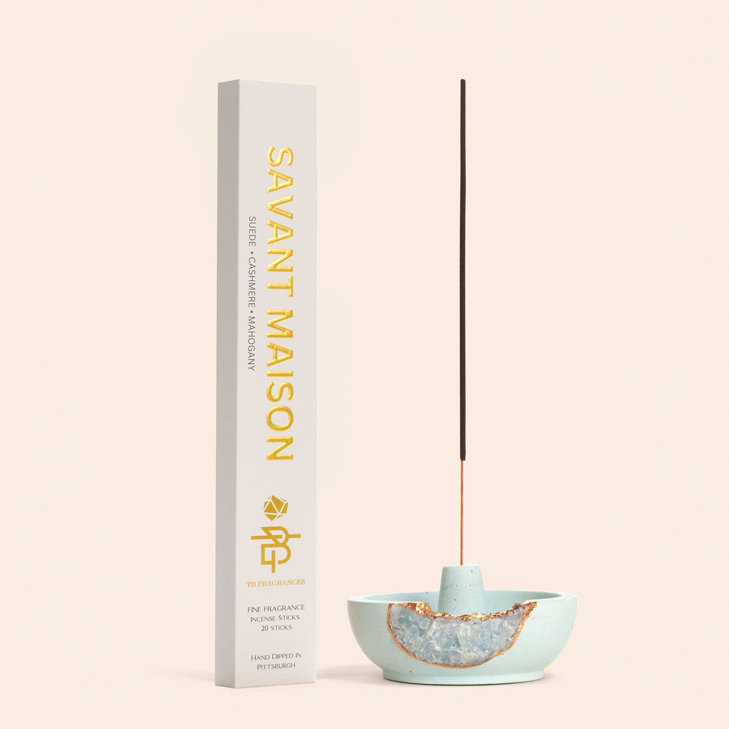 TB Fragrances - Suede Mahogany Incense – Savant Maison - Cashmere, Hotel