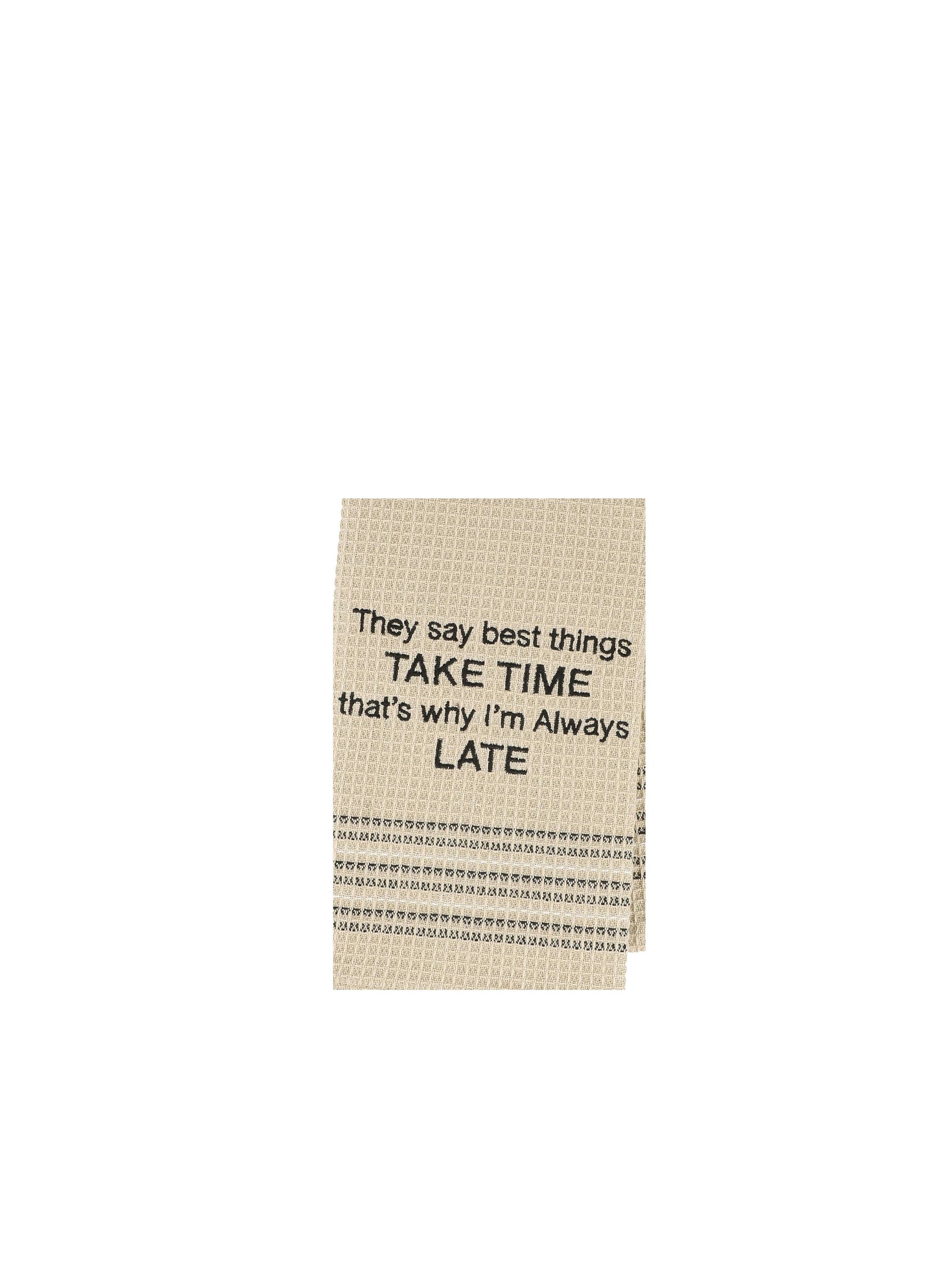 Mona B. - Always Late Tea Towel - Set of 2 MH-254