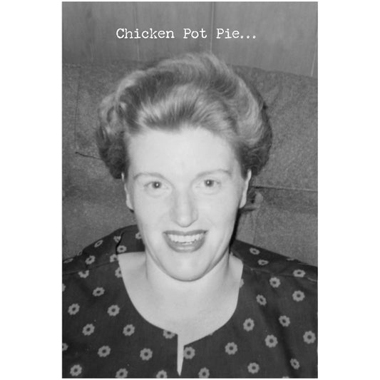 Primitives by Kathy - Chicken Pie Greeting Card