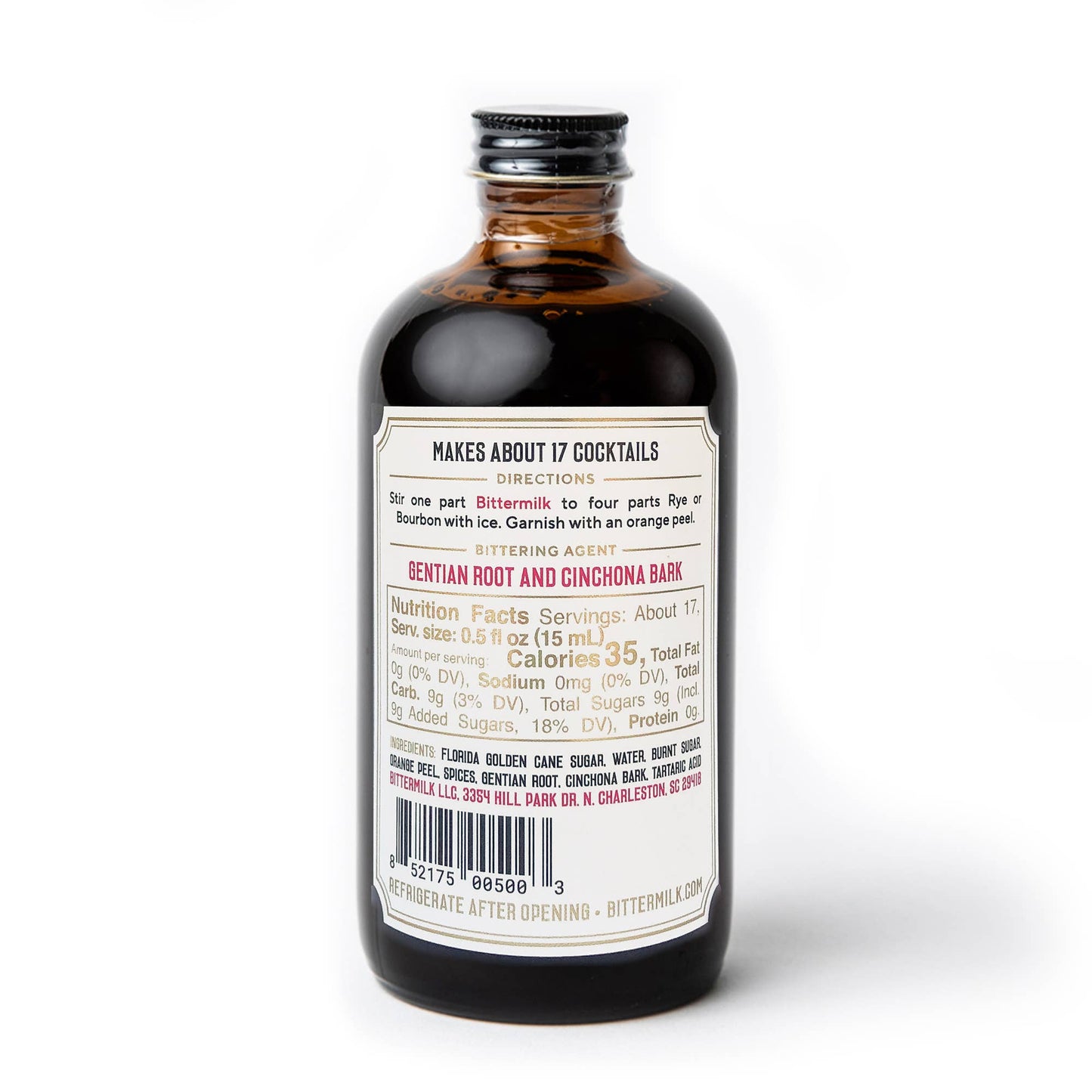 Bittermilk Bottling Co. - Bittermilk No.1 - Bourbon Barrel Aged Old Fashioned