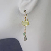 Load image into Gallery viewer, a.v. max - Semi Precious Dangle Earrings: Berry