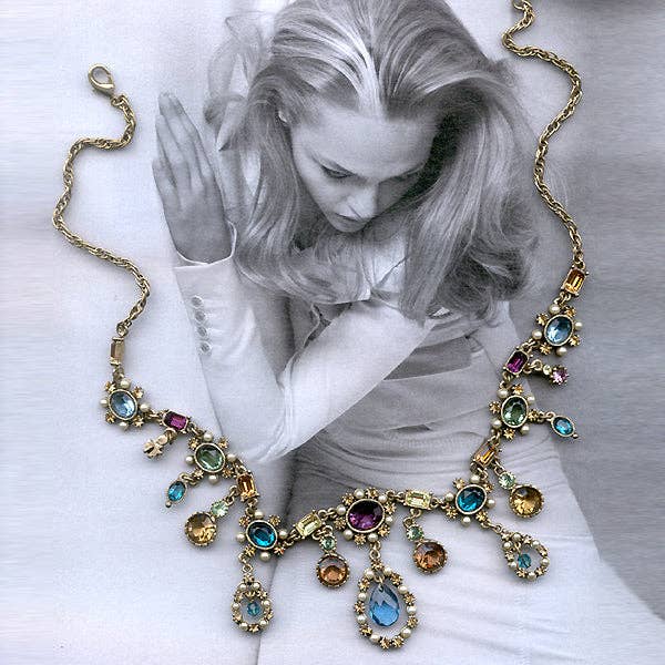 Sweet Romance Jewelry - French Regency Royal Tourmaline Necklace N531: Necklace