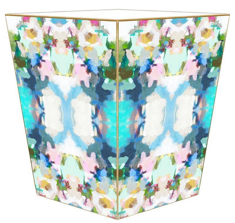 Marye-Kelley - WB475LP-Laura Park Park Avenue Wastepaper Basket: Scalloped Top