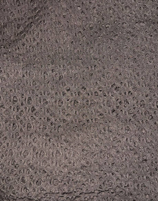 Dance in Paris - Mid Length Soft and Stretchy Laser Cut Cardigan: Brown / M/L