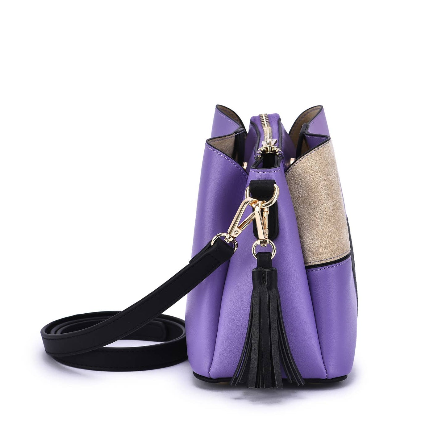 Mellow World - Salmi 3 Compartment Crossbody: Wine/Cognac