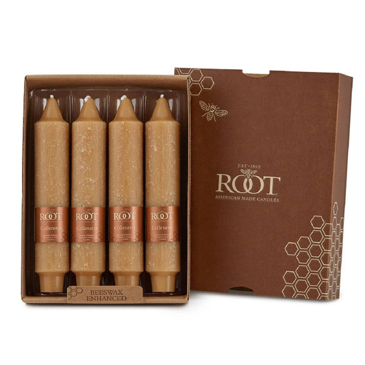 ROOT Candles - ROOT Timberline Collenette Taper Candles: Beeswax / 9 inch
