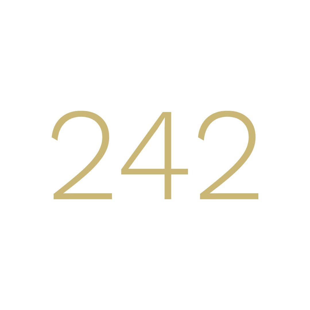 TWO FORTY TWO - Bracelet - 6-side stretch (ivory/brass) BR307