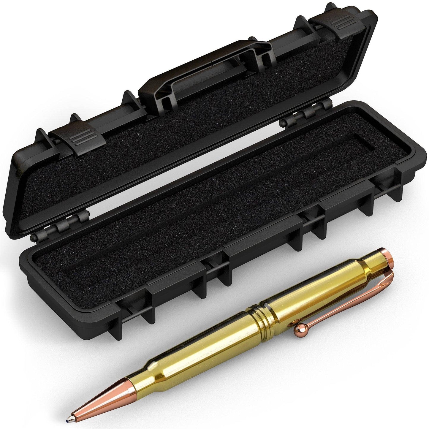 Old Southern Brass - 308 Real Bullet Casing Refillable Twist Pen: Matte Black