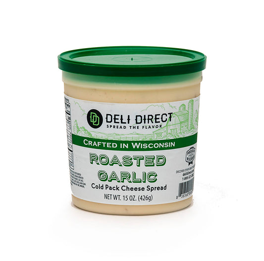 Merchandise Unlimited - Wisconsin Cold Cheese Spread 15oz: Roasted Garlic