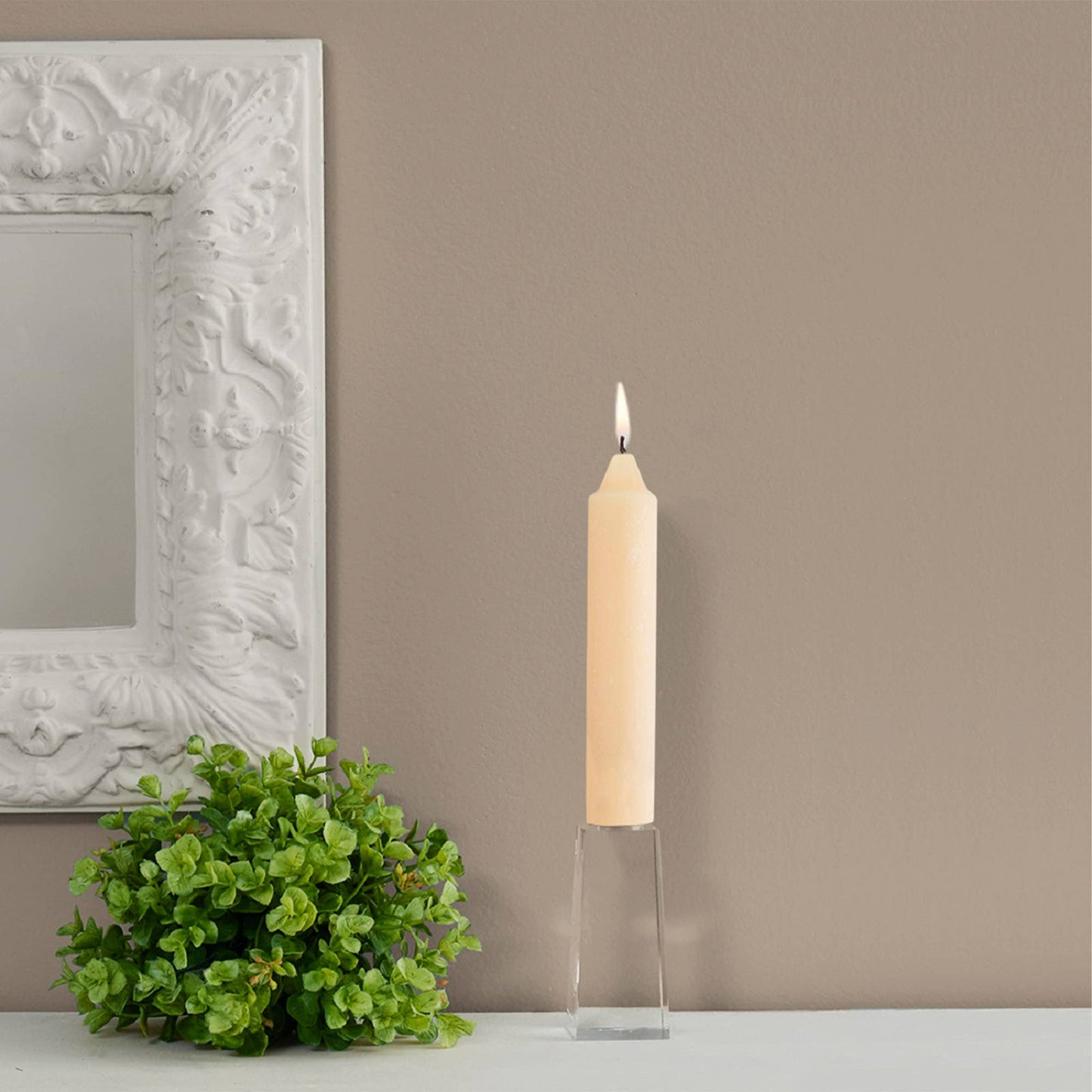 ROOT Candles - ROOT Timberline Collenette Taper Candles: Ivory / 7 inch