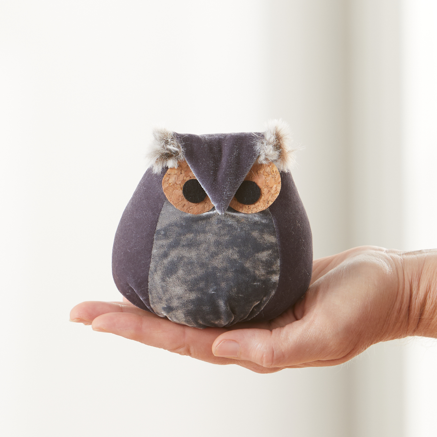 Your Heart's Content - Whimsical velvet owls,  charming owl enthusiastic, unique: Avocado Owl