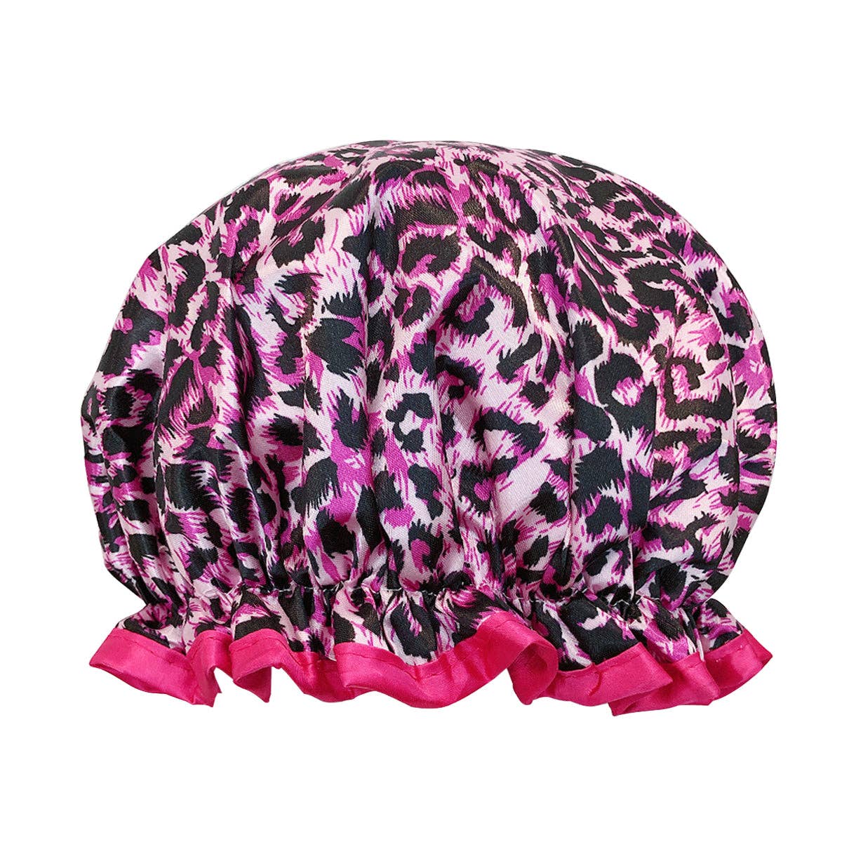 Wrapables.com - Wrapables Reusable Women's Waterproof Shower Caps: Gray Pansies