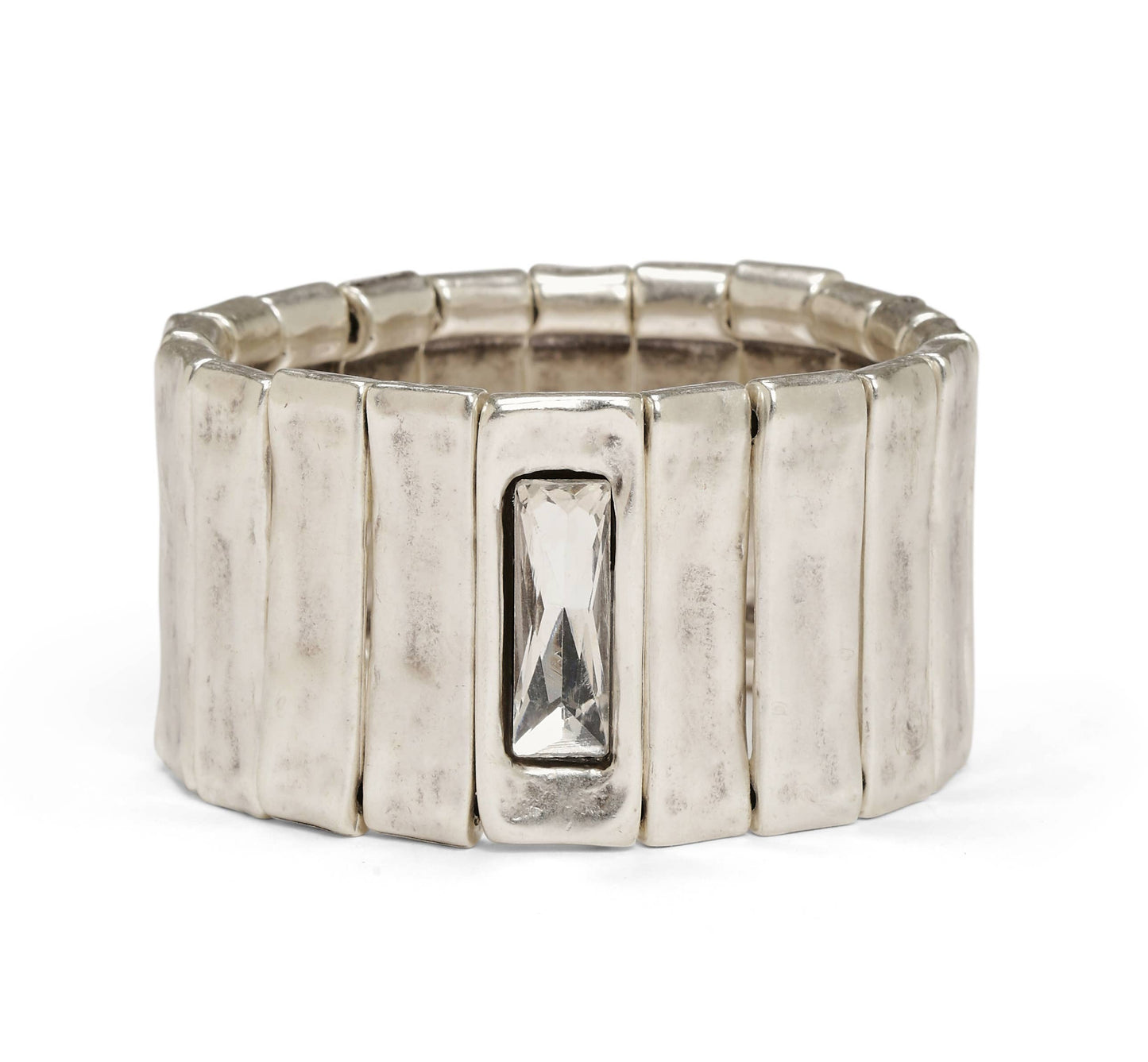 Chanour - Handmade Pewter Bracelet - NB2214 CLEAR