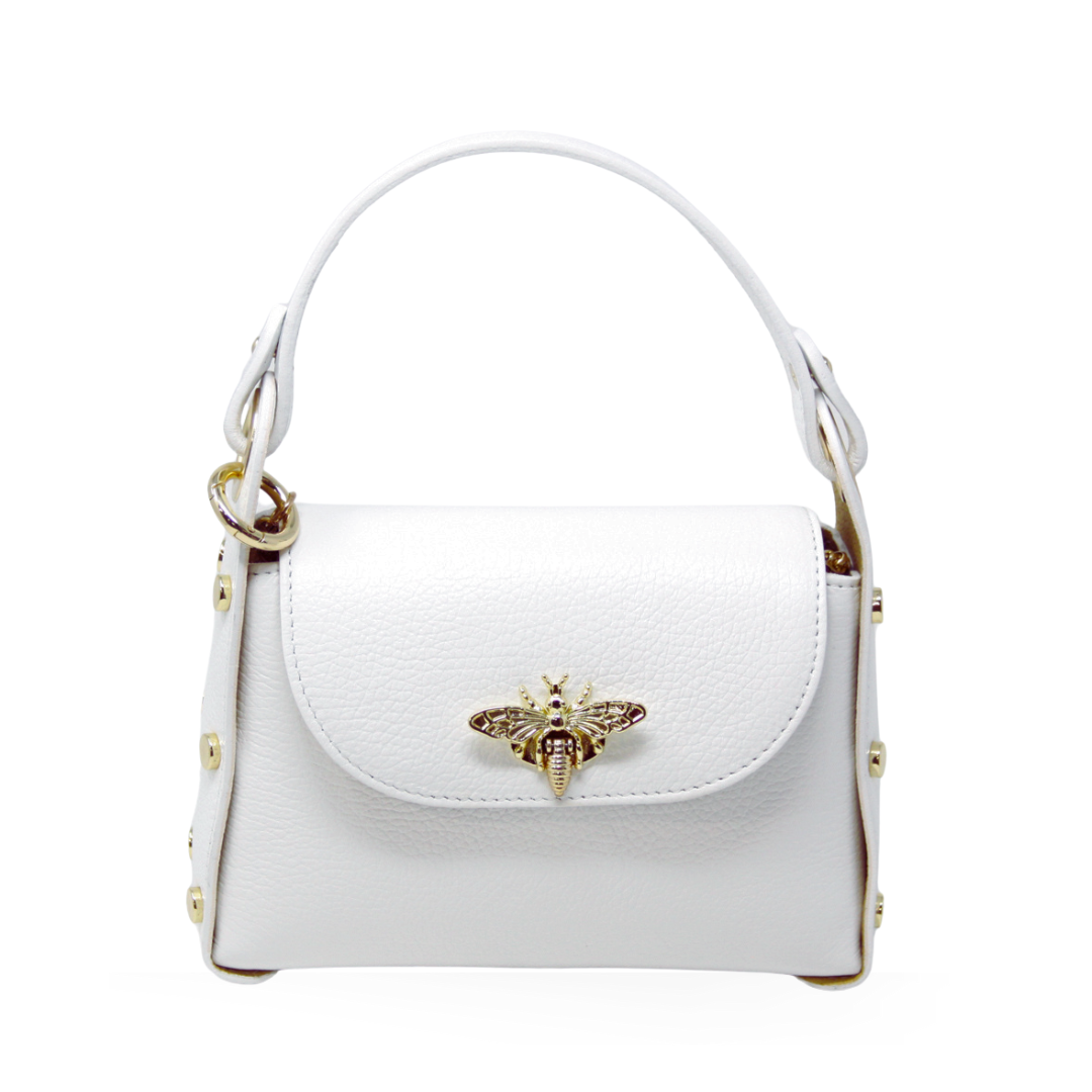 German Fuentes Handbags - GF1085 GENUINE ITALIAN LEATHER BUTTERFLY MINI BAG: FUSCHIA