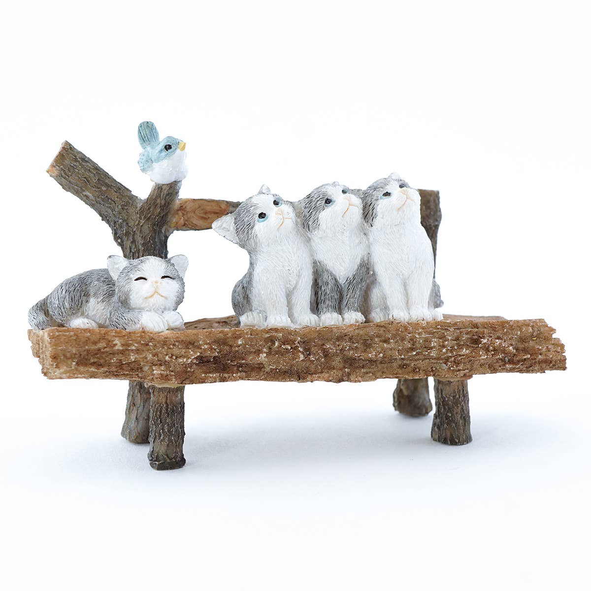 Top Land Trading - Curious Kittens On Bench